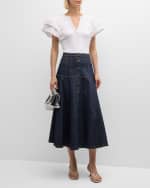 Image 2 of 6: Cinq a Sept Farren Cotton Blouse