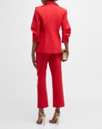 Image 3 of 6: Cinq a Sept Loren Mid-Rise Flare Pants