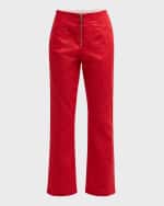 Image 1 of 6: Cinq a Sept Loren Mid-Rise Flare Pants