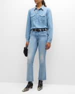 Image 2 of 6: MOTHER The Hustler Ankle Fray Jeans