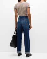 Image 3 of 6: MOTHER Lil' Spitfire Nerdy Cuffed Jeans