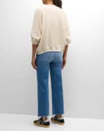 Image 3 of 6: MOTHER The Mid-Rise Rambler Zip Ankle Fray Jeans
