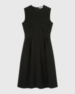 Image 1 of 5: LK Bennett Ellis Sleeveless Striped Midi Dress