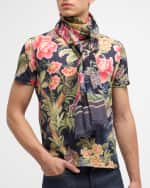 Image 3 of 3: Etro Men's Floral Modal-Silk Scarf