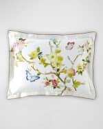 Image 1 of 2: Designers Guild Fiore d'Acqua Peony Reversible King Sham