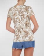 Image 3 of 3: L'Agence Ressi Short-Sleeve Rococo Tee