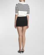 Image 3 of 6: Givenchy Liquid 4G Crepe Mini Skirt