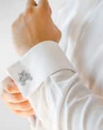 Image 2 of 2: Link Up Men's Teddy Bear Cuffliks