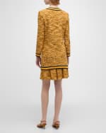 Image 4 of 7: Misook Tailored Button-Down Tweed Knit Jacket