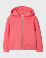 Image 4 of 5: Burberry Girl's Clyde Equestrian Knight Design Hoodie, Size 3-14