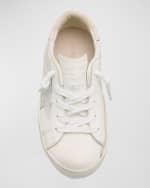 Image 10 of 10: Golden Goose Superstar Mixed Leather Low-Top Sneakers, Baby/Toddlers
