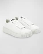 Image 6 of 6: Versace Kid's Greca Low Top Sneakers, Toddlers