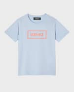 Image 4 of 5: Versace Boy's Tile Logo-Print T-Shirt, Size 4-6