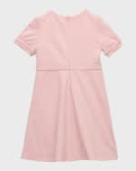 Image 5 of 6: Versace Girl's Medusa Belted Dress, Size 4-6