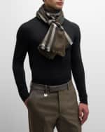 Image 3 of 3: Burberry Men's Reversible Giant Check Scarf