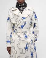 Image 3 of 3: Burberry Men's Giant Check Cashmere Scarf