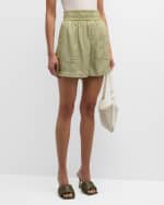 Image 2 of 6: PISTOLA Annie Stripe Pull-On Shorts