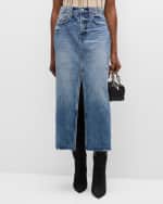 Image 2 of 6: PISTOLA Alice Denim Midi Skirt