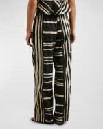 Image 2 of 4: Rails Island Stripe Brendon Wide-Leg Pants