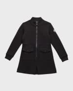 Image 1 of 2: Moncler Girl's Zip Up Invert Pleated Dress, Size 8-14