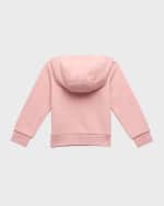 Image 2 of 4: Moncler Girl's Embroidered Logo-Print Hoodie, Size 4-6