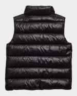Image 2 of 3: Moncler Kid's Ghany Quilted Puffer Down Vest, Size 8-14