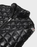 Image 3 of 3: Moncler Girl's Barvie Diamond Quilted Jacket, Size 8-14