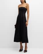 Image 5 of 6: SIMKHAI Dennison Strapless Bustier Midi Dress