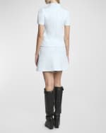 Image 3 of 6: Courreges Tailored Zip Twill Mini Skirt