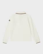 Image 2 of 6: Moncler Boy's Embroidered Logo-Print Polo Shirt, Size 4-6