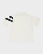 Image 2 of 6: Moncler Boy's Polo Shirt W/ Chevron Detail, Size 4-6