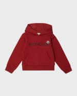Image 1 of 6: Moncler Boy's Contrast Logo-Print Hoodie, Size 4-6