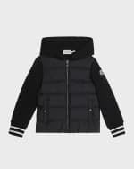 Image 1 of 3: Moncler Boy's Combo Puffer Jacket, Size 8-14