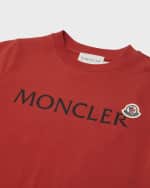Image 3 of 3: Moncler Boy's Logo T-Shirt W/ Patch, Size 8-14
