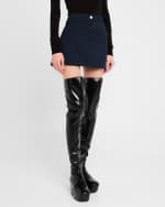 Image 3 of 6: Courreges 2-Pocket Twill Mini Skirt