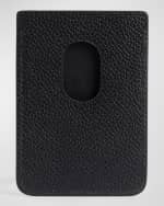 Image 2 of 2: Balenciaga Men's Cash Magnet Leather Card Holder