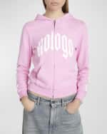 Image 3 of 6: Balenciaga Nologo Zip Up Hoodie Small Fit