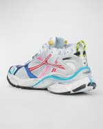 Image 3 of 6: Balenciaga Men's Multicolor Mesh Runner Sneakers