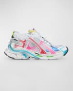 Image 1 of 6: Balenciaga Men's Multicolor Mesh Runner Sneakers