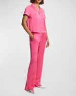 Image 8 of 8: Theory Crushed Satin Camp Shirt