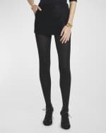 Image 2 of 6: TOM FORD Metallic Silk-Blend Boucle Mini Skirt