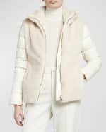Image 2 of 6: Moncler Oiron Faux Fur Puffer Jacket