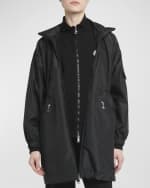Image 2 of 6: Moncler Adhemar Water-Repellent Long Parka Jacket