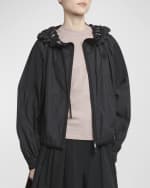 Image 3 of 6: Moncler Auxonne Matte Hooded Windbreaker Jacket