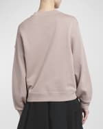 Image 4 of 6: Moncler Knit Sleeve Crewneck Sweatshirt