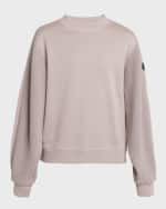 Image 1 of 6: Moncler Knit Sleeve Crewneck Sweatshirt