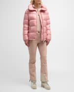 Image 5 of 6: Moncler Douro Lightweight Hooded Puffer Jacket