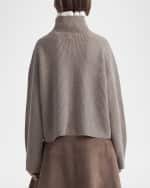 Image 3 of 3: Altuzarra Zoppez Ribbed Turtleneck Cashmere Sweater