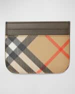 Image 2 of 2: Burberry Sandon Check Card Case