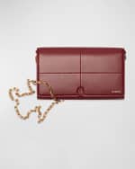 Image 1 of 4: Burberry Snip Calf Leather Wallet on Chain